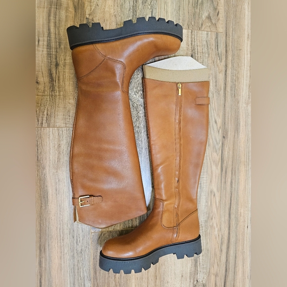 Franco Sarto Women's Leather Tall Lug Sole Boot - Picture 3 of 13